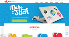 Desktop Screenshot of makestickers.com